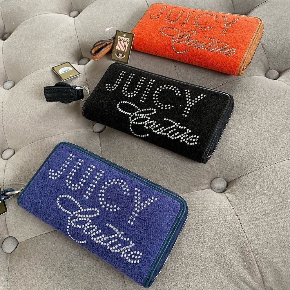 Juicy couture y2k terry cloth wallets